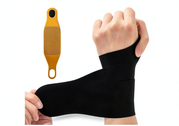 Adjustable Wrist Brace DR.SPRING Large Gray with Breathable Fabric-0