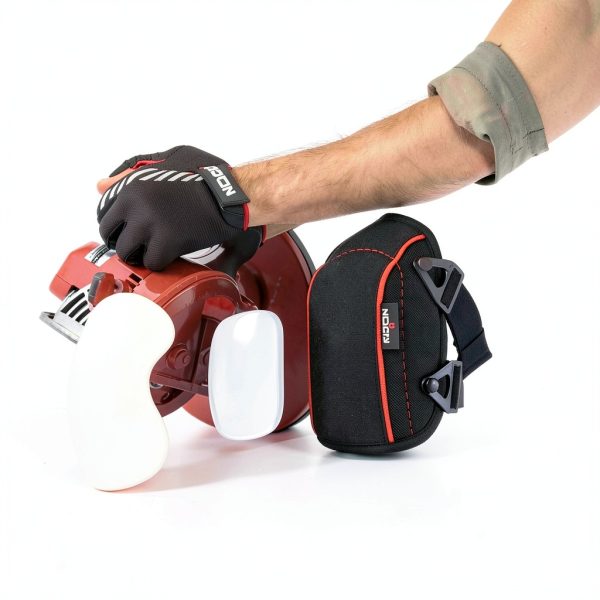 NoCry Flooring Knee Pads for Men with Extra-Wide Gel & Thick Foam Cushion — Floor-Safe Anti-Slip Leather Kneepads for Construction Work with Reinforced Adjustable Straps and Military-Grade Rivets-1