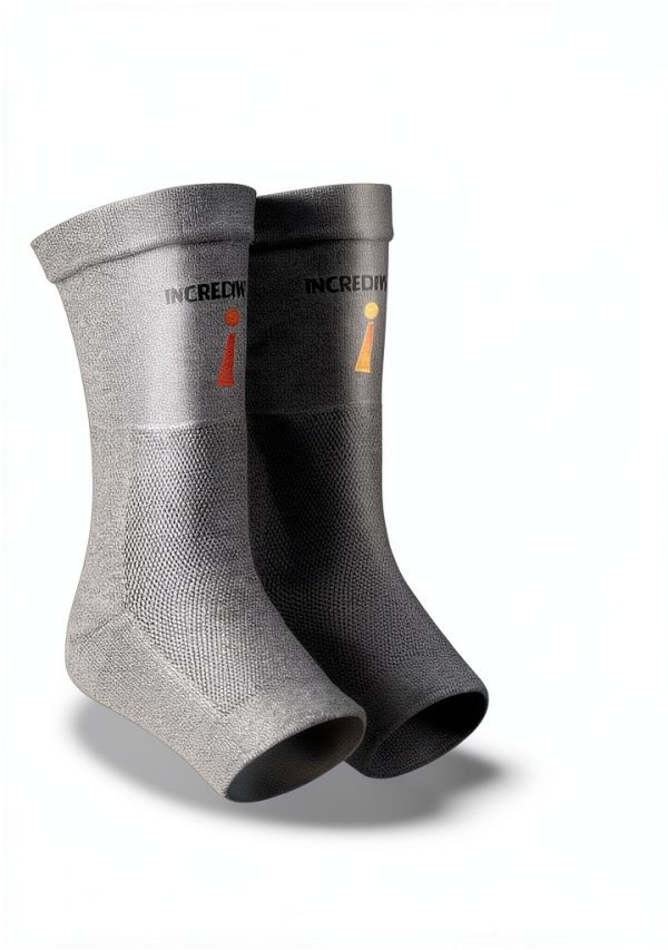 Incrediwear Ankle Sleeve Brace for Joint Pain Relief Black Large-1