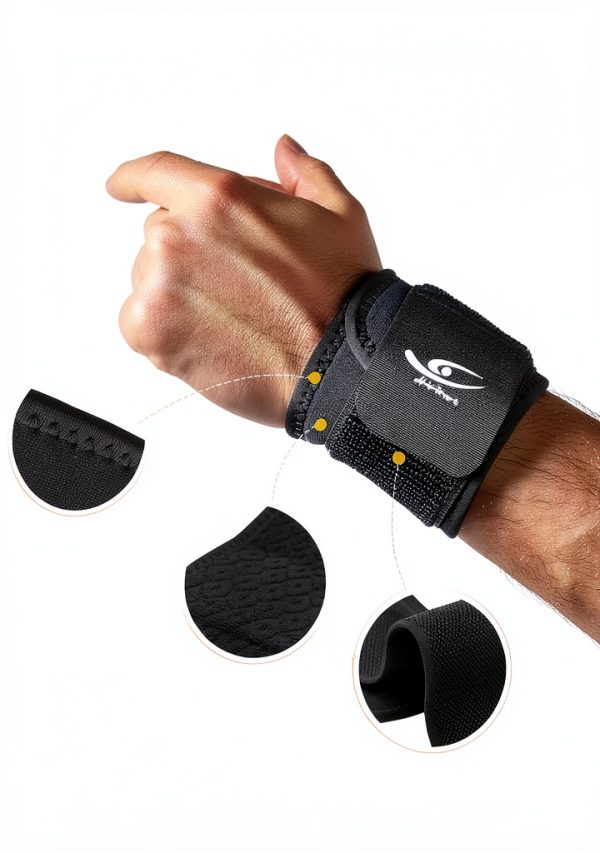 Wrist Compression Strap HiRui 2-Pack Adjustable Brace for Relief-5