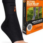 Incrediwear Ankle Sleeve Brace for Joint Pain Relief Black Large-0