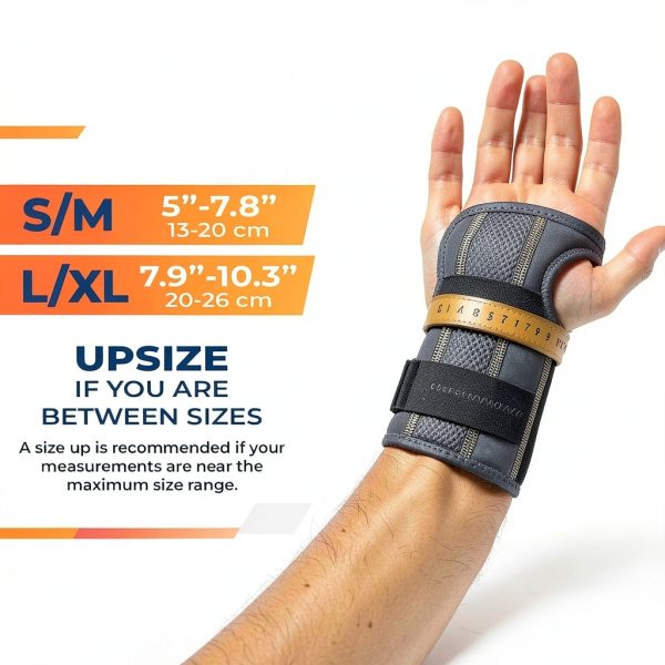 DR. BRACE Adjustable Wrist Brace for Carpal Tunnel S/M Right Hand Grey-4