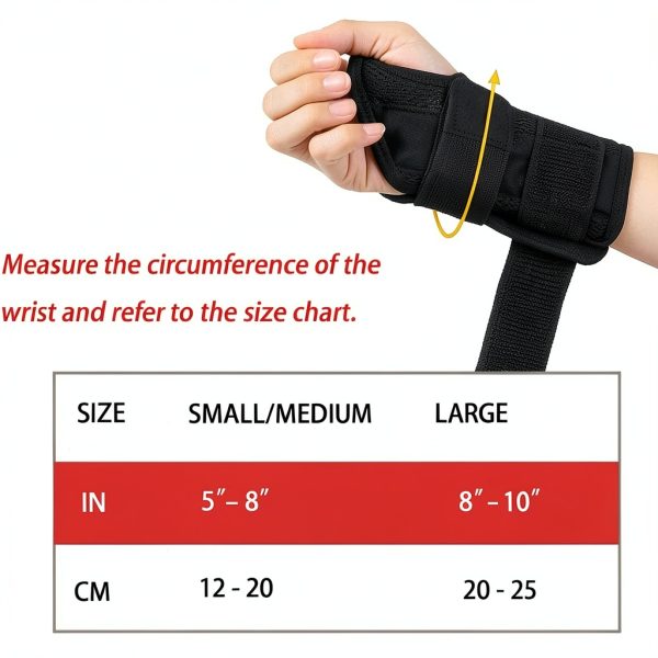 NuCamper Wrist Brace Carpal Tunnel Right Hand Pink Small-Medium-4