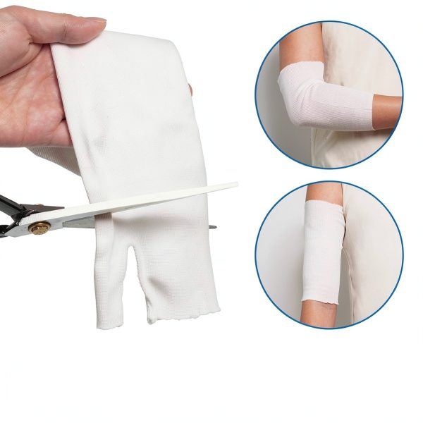 Velpeau Hand Socks Splint Pack of 10 Breathable Stockinette White-4
