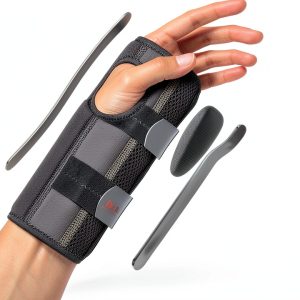 DR. BRACE Adjustable Wrist Brace for Carpal Tunnel S/M Right Hand Grey-0