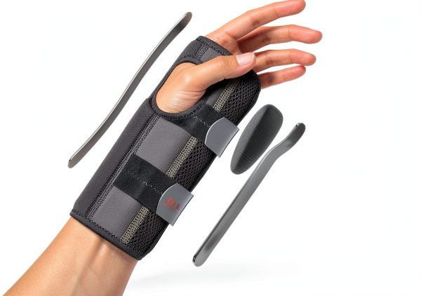 DR. BRACE Adjustable Wrist Brace for Carpal Tunnel S/M Right Hand Grey-0
