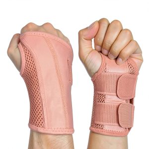 NuCamper Wrist Brace Carpal Tunnel Right Hand Pink Small-Medium-0