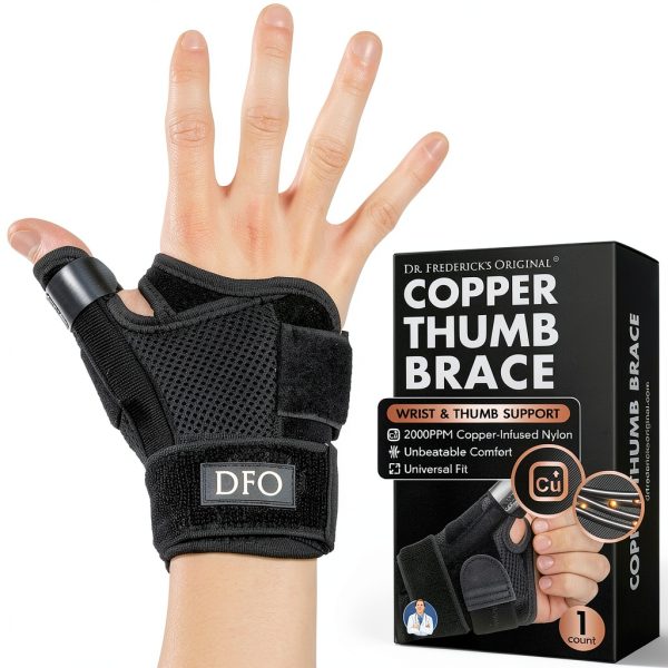 Copper Thumb Brace Dr Fredericks Original Adjustable Wrist Support-0
